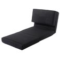 thumbnail image 1 of Topbuy Fold Down Chair Convertible Couch GrayBlack, 1 of 10