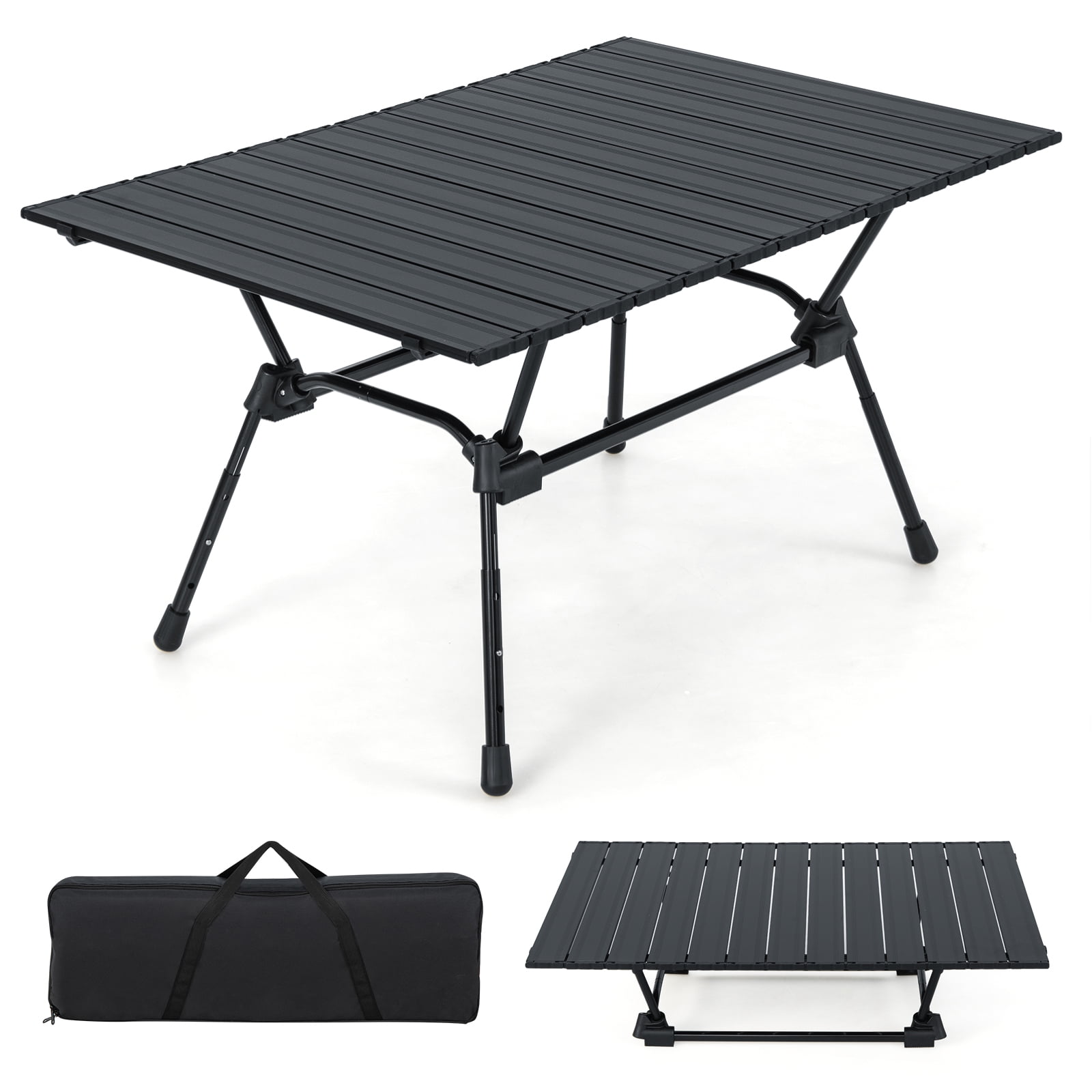Beach Umbrella Camco Aluminum Roll Up Table With Carrying Bag - Main Image
