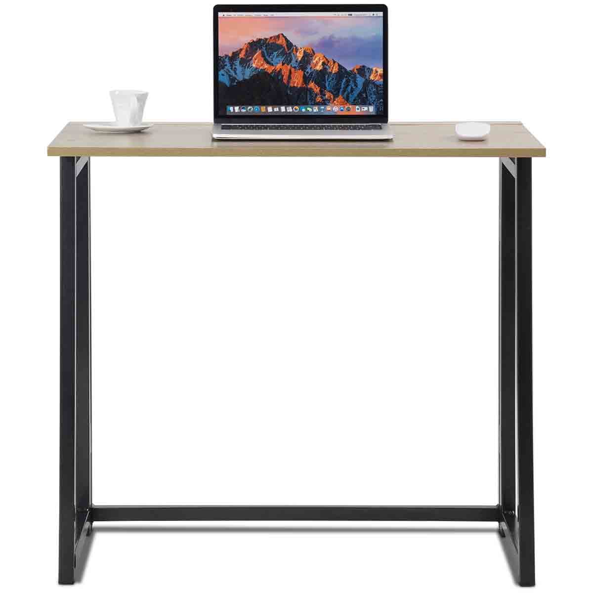 Topbuy Folding Computer Desk Lightweight Students Laptop Use Sturdy Writing  Table