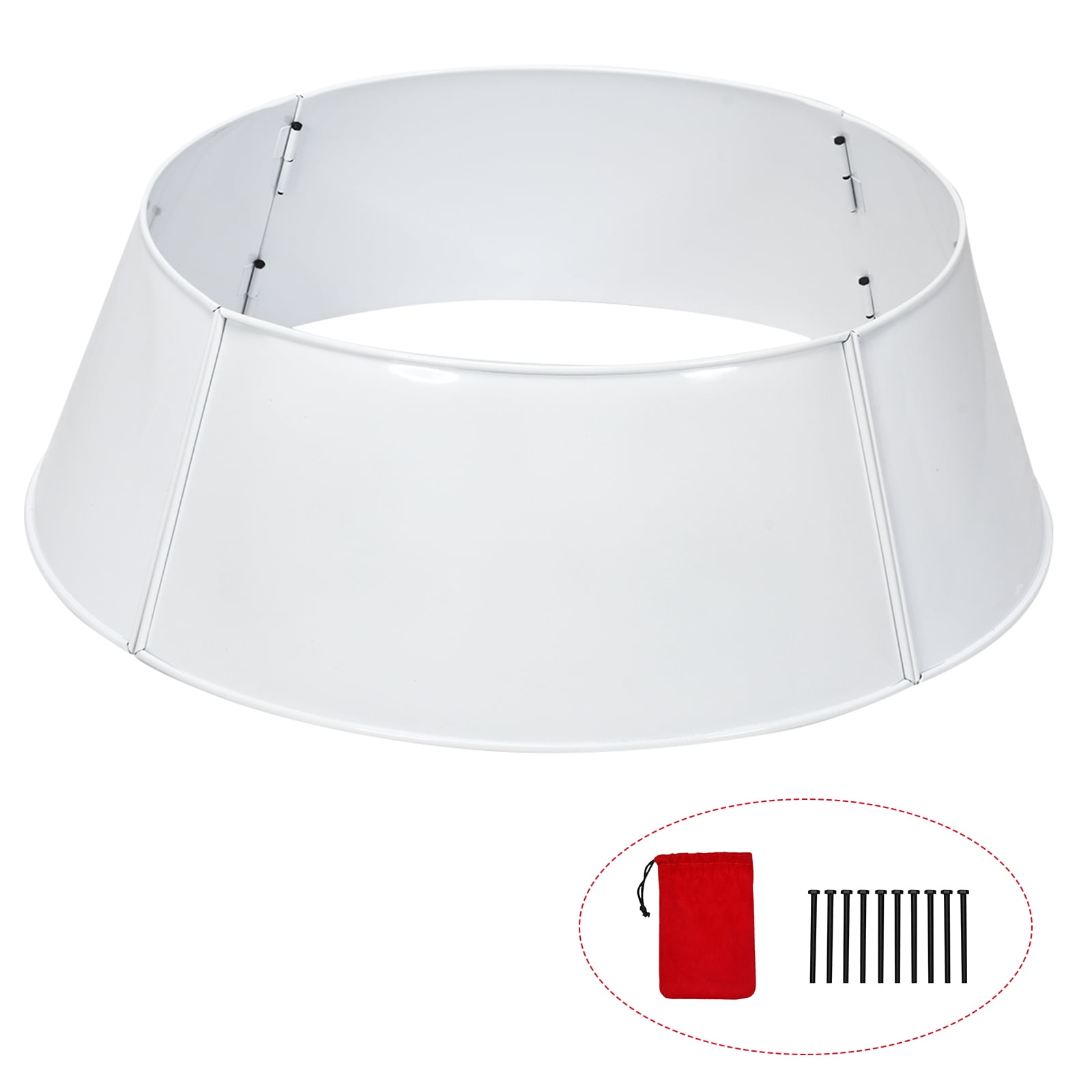 Topbuy Galvanized Christmas Tree Ring Metal Tree Collar w/ 30 Inch