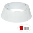 thumbnail image 1 of Patiojoy Galvanized Christmas Tree Ring Metal Tree Collar w/ 30 Inch Diameter Base White, 1 of 10