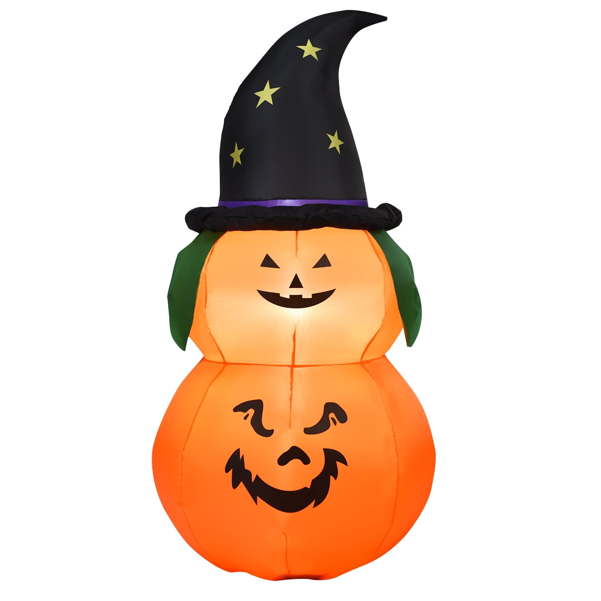 Topbuy Halloween Witch Hat Pumpkin Blow Up Yard Inflatable, with LED ...