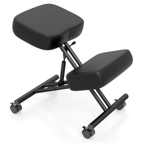 Topbuy Height Adjustable Kneeling Chair Posture Correction Stool with Angled Seat to Relieve Pain