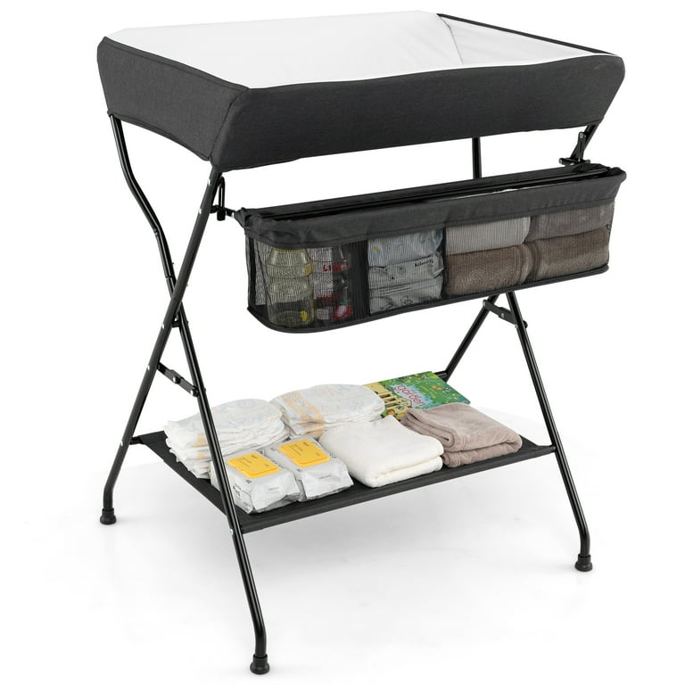 Topbuy Infant Folding Changing Table Portable Children Baby Girl