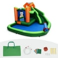 thumbnail image 1 of Topbuy Inflatable Slide Bouncer with Splash Pool for Kids, 146 x 118 x 75 Inches, Ages 3-10, 1 of 5