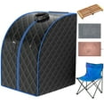 thumbnail image 1 of Patiojoy Infrared FAR IR Negative Ion Portable Spa Sauna with Adjustable 9-Gear Temperature Setting, 1 of 6