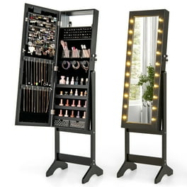 LED Jewelry Cabinet Armoire, 63