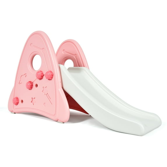 Patiojoy Kids Slide Toys Indoor and Outdoor Climber Slide Set for Boys Girls Pink
