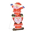 thumbnail image 1 of Topbuy LED Double Santa Yard Sign Santa Christmas Decoration W/ String Lights & Stakes, 1 of 10