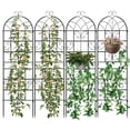thumbnail image 1 of Patiojoy Metal Garden Trellis for Climbing Plants 4 Pack Fence Trellis Panels 71�� Tall Retro Style Cucumber Trellis, 1 of 9