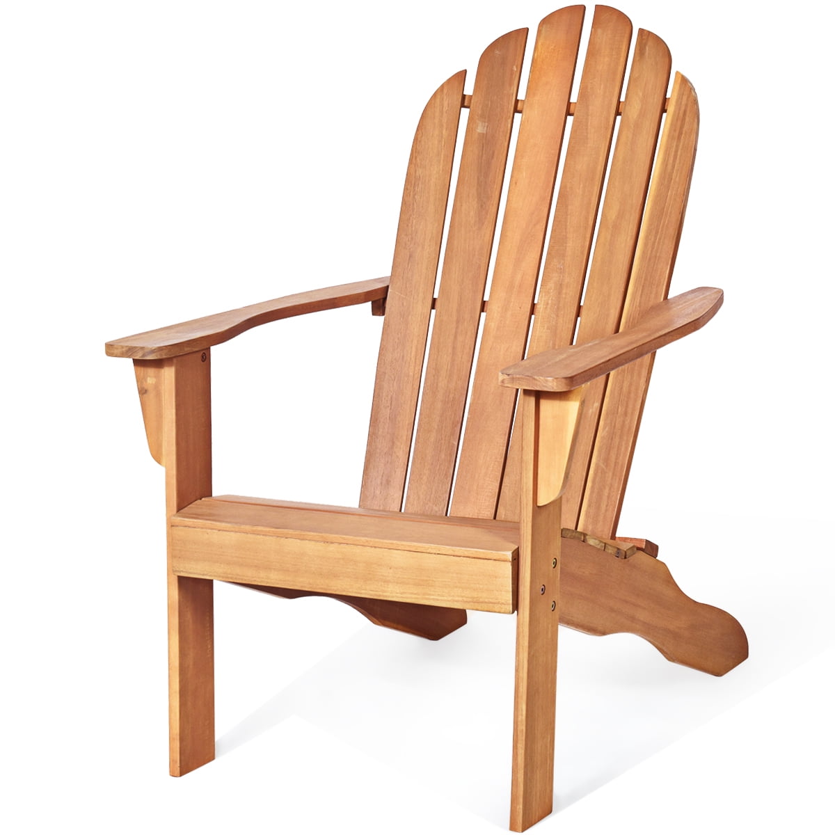 Topbuy Outdoor Adirondack Chair Patio Solid Acacia wood Natural