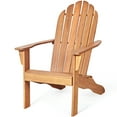 thumbnail image 1 of Topbuy Outdoor Adirondack Chair Patio Solid Acacia wood Natural, 1 of 4