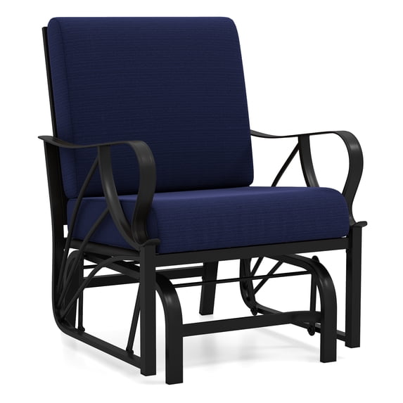 Smooth Rocker Chair Topbuy Outdoor Glider Chair Smooth Rocking Single Chair w/ Thick ...
