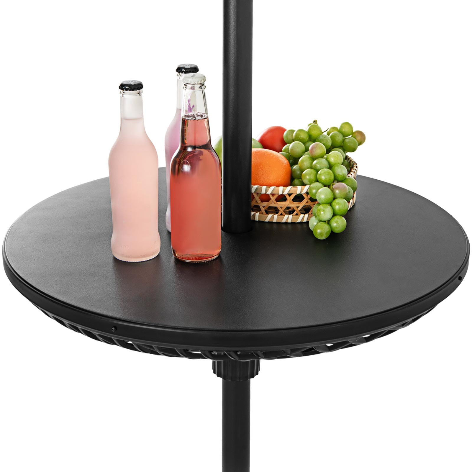 Topbuy Patio Umbrella Table Tray 23" Outdoor Round Adjustable Umbrella Table