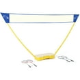 thumbnail image 1 of Topbuy Portable Badminton Set,(116.5" x 13.5" x 61"), Yellow and Blue, 8lbs, 1 of 9