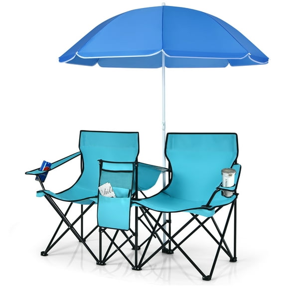 Folding Chair With Umbrella