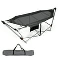 thumbnail image 1 of Topbuy Portable Folding Hammock Free Standing Hammock W/ Stand-Folds Carrying Bag Anti-Slip Buckle Grey, 1 of 9