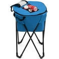 thumbnail image 1 of Topbuy Portable Ice Cooler Bag Tub Cooler W/Stand &Travel Bag For Outdoor Picnic Blue, 1 of 8