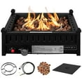 thumbnail image 1 of Topbuy Portable Propane Fire Pit 40,000 BTU Tabletop Fire Pit for Tables with 2” Umbrella Hole Compact Propane Fire Pit, 1 of 9