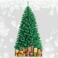 thumbnail image 1 of Topbuy Realistic Glittery Christmas Tree 7FT Iridescent Hinged Pine Tree W/ PVC & PET Leaves, 1 of 10