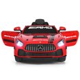 thumbnail image 1 of Topbuy Red Mercedes Benz AMG Licensed 12V Kids Ride On Car with 2.4G Remote Control, 1 of 10