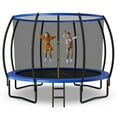 thumbnail image 1 of Topbuy Trampoline 10FT Recreational Trampoline with Ladder Enclosure Safety Pad and Anti-Rust Galvanized Steel Frame Blue, 1 of 9