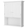 thumbnail image 1 of Topbuy Wall Mounted Bathroom Cabinet Medicine Cabinet Storage Organizer with 2 Doors & Adjustable Shelf White, 1 of 8