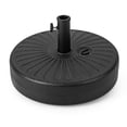 thumbnail image 1 of Topbuy Water & Sand Fillable Umbrella Base 20" Round Table Umbrella Stand Base Umbrella Pole Holder, 1 of 10