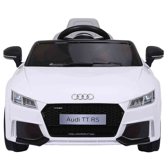 Topbuy White 12 V Audi TT RS Powered Ride-On with Remote Control