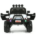 thumbnail image 1 of Topbuy White 12 V Electric Truck Powered Ride-On with Remote Control & Retractable Handle, 1 of 5