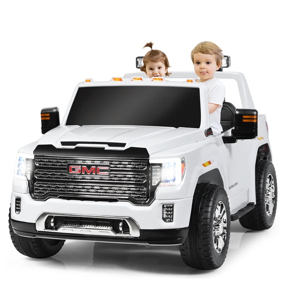 Topbuy White 12 V GMC Sierra Denali Powered Ride-On