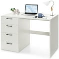 thumbnail image 1 of Topbuy Wood Computer Desk with Storage Large Writing Desk w/ 4 Drawers Home Office PC Desk Workstation, 1 of 10