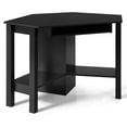 thumbnail image 1 of Topbuy Wooden Corner Computer Desk with Drawer Office Study Table Black, 1 of 9