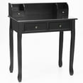 thumbnail image 1 of Topbuy Writing Desk W/ Drawer Detachable Floating Organizer Computer Table Black, 1 of 9