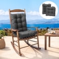thumbnail image 1 of Topchances 16.9" x 16.9" Dark Gray Rocking Chair Cushion, (2 Count), 1 of 8