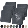 thumbnail image 1 of Topchances 6Pcs Patio Cushion Covers, Stretch Outdoor Water Resistant Sofa Cushion Cover Replacement for Patio Furniture Protector (Dark Gray), 1 of 9