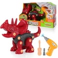 thumbnail image 1 of Topchances Dinosaur Toys for Kids, Take Apart Toys Stem Construction Building Toys Kids Toys with Electric Drill, Birthday Gifts Christmas gift for Boys and Girls for 3 4 5 6 7 8 Year Old, 1 of 8
