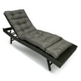 thumbnail image 1 of Topchances Outdoor Chaise Lounge Chair Cushion 70.87"L x 19.69"W Water Resistant Chaise Cushion with Ties for Outdoor Furniture, Pool Lounge Chair Cushions, Dark Gray, 1 of 10