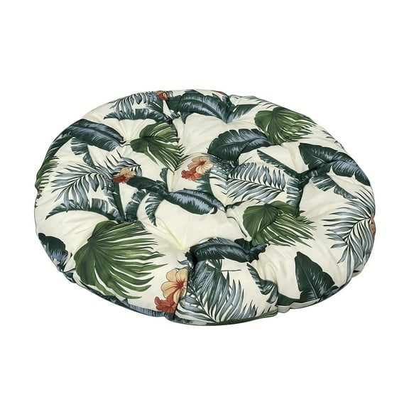 Topchances Papasan Chair Cushion, 47 inch Overstuffed Round Papasan Chair Cushion Only, Thicken Papasan Seat Cushion, Hawaii