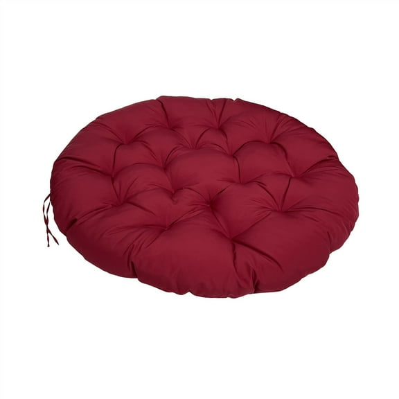 Topchances Papasan Chair Cushion, 47 inch Overstuffed Round Papasan Chair Cushion Only, Thicken Papasan Seat Cushion, Red