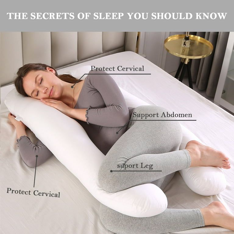 Topchances Pregnancy Pillow Maternity Belly Contoured Body with