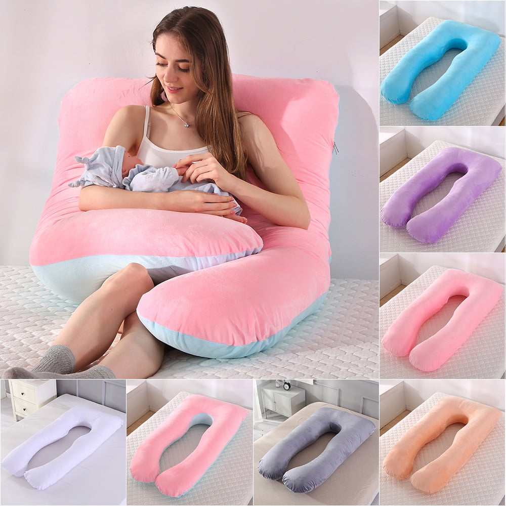 U-Shaped Pregnancy Support Pillow - Ultra Soft Fleece – My Gemma Joy
