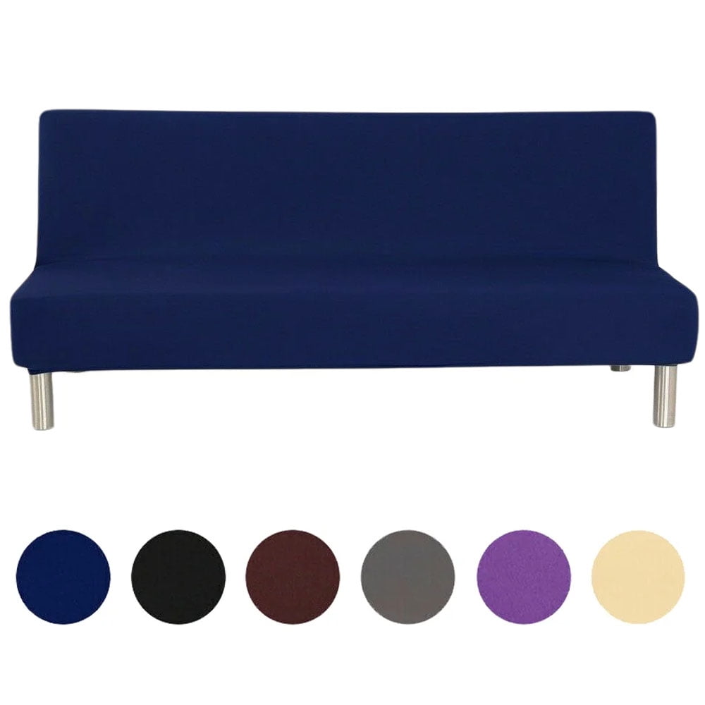 Topchances Stretch Elastic Polyester Sofa Bed Cover, Blue