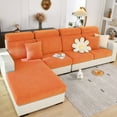 thumbnail image 1 of Topchances Stretch Fabric Solid print Polyester Sofa Slipcovers, Orange, 1 of 9