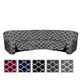 thumbnail image 1 of Topchances Stretch Printed Recliner Sofa Cover, 7-Piece Sectional Reclining Couch Covers, 5 Seat Reclining Sofa Slipcovers, Dark Gray, 1 of 10