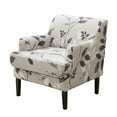 thumbnail image 1 of Topchances Stretch Wingback Chair Cover, Printed Accent Chair Covers with Arms, 2-Piece Armchair Slipcover with Cushion Cover, 1 of 8