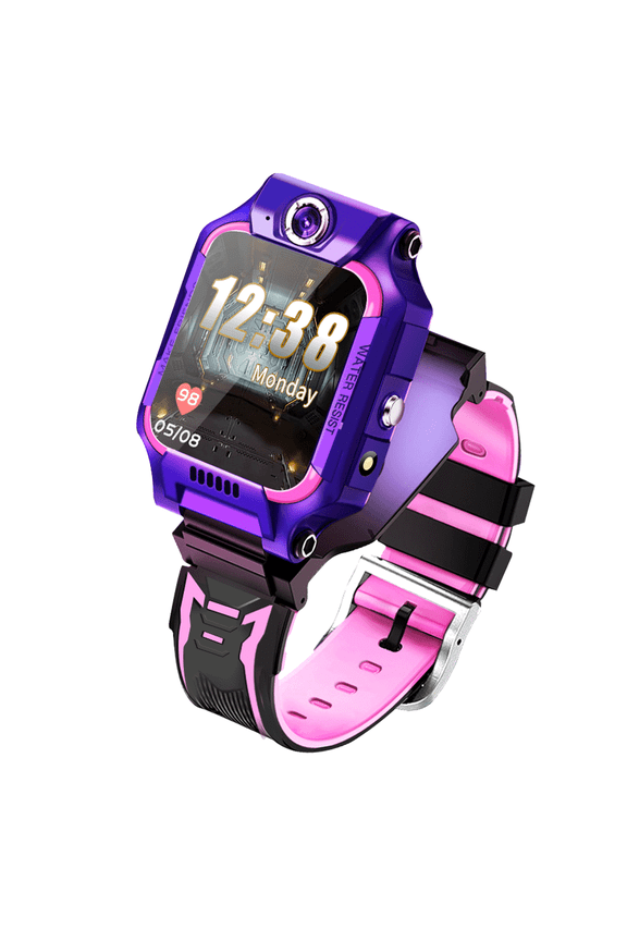 T5 Waterproof GPS Smart Watch for Kids, 4G Wifi Video Phone Call Camera SOS Alarm Geo-Fence Touch Screen Monitoring Health Steps Anti-Lost GPS Tracker Watches For Android IOS, Blue