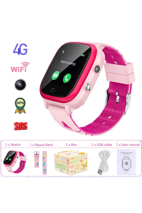 T5 (GPS) 40mm Pink Plastic Case with Pink Band