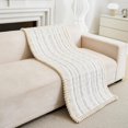 thumbnail image 1 of Topchances Velvet Couch Covers for Pets, Sofa Protector for Dogs Cats, Plush Quilted Couch Protective Cover, Pet Bed Mat Couch Cover (Off-white, 28x82 in), 1 of 9