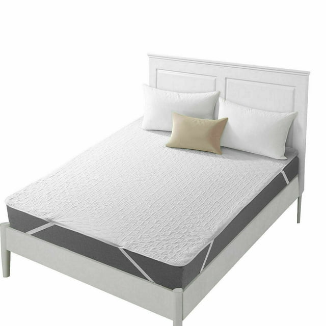 Topchances Waterproof Mattress Protector, Quilted Fitted NonSkid Mattress Cover, Twin, 39
